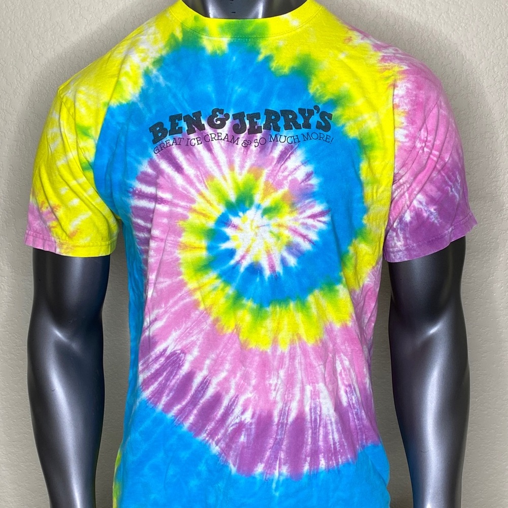 Vtg BEN & JERRY'S ICE CREAM Tshirt Vermont The Dye Size Medium